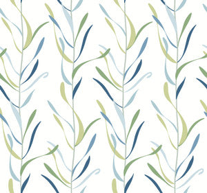Chloe Vine Peacock Wallpaper by Inspired by Color