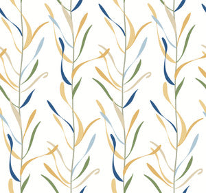 Chloe Vine Ochre Wallpaper by York Wallcoverings
