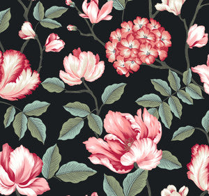 Morning Garden Black Wallpaper by Inspired by Color