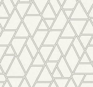 Pathways White & Grey Wallpaper by York Wallcoverings