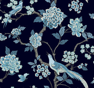 Fanciful Navy Wallpaper by Inspired by Color