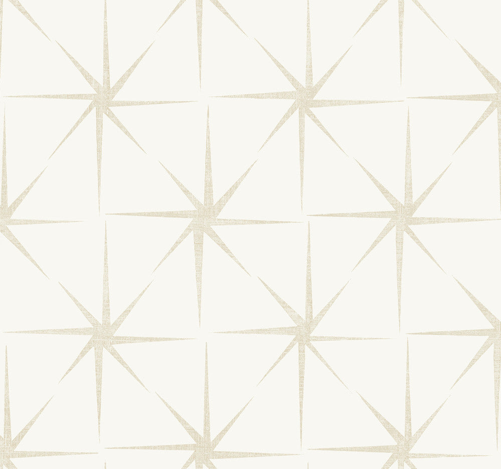 Evening Star Pearl Wallpaper by Inspired by Color Black & White, III Covers about 60.8 square feet 27-in by 27-ft long roll Prepasted 25.25 - Fabric Carolina -