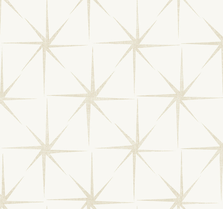 Evening Star Pearl Wallpaper by Inspired by Color Black & White, III Covers about 60.8 square feet 27-in by 27-ft long roll Prepasted 25.25 - Fabric Carolina -