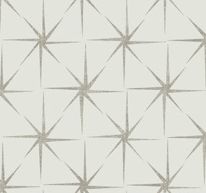 Evening Star Silver Wallpaper by York Wallcoverings