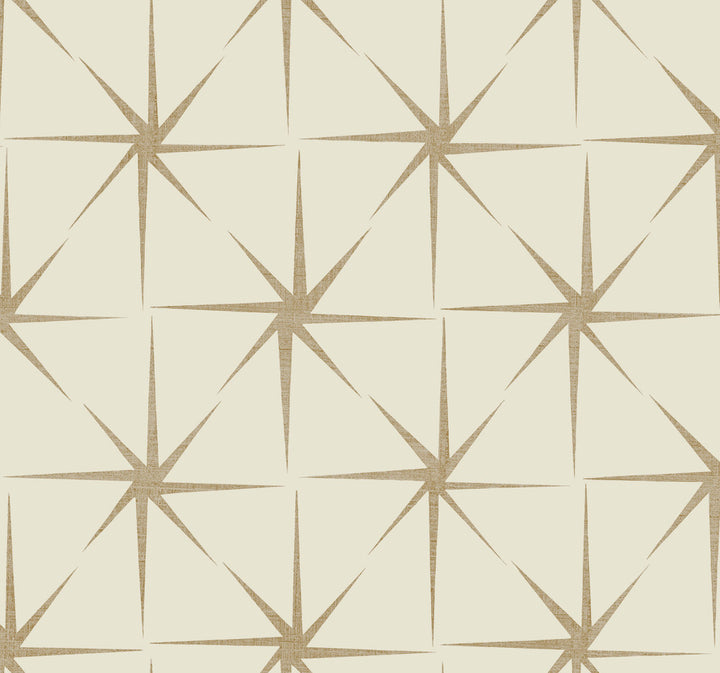 Evening Star Cream Wallpaper by York Wallcoverings Grandmillennial Covers about 60.8 square feet 27-in by 27-ft long roll Prepasted 25.25 - Fabric Carolina -