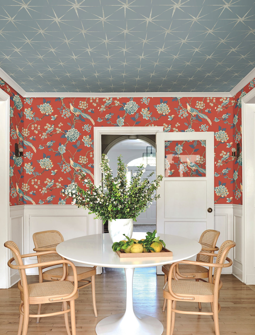 Evening Star Blue Wallpaper by York Wallcoverings Designer