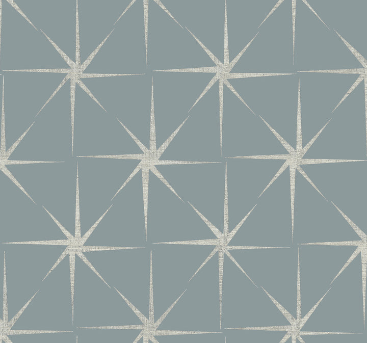Evening Star Blue Wallpaper by York Wallcoverings Grandmillennial Covers about 60.8 square feet 27-in by 27-ft long roll Prepasted 25.25 - Fabric Carolina -