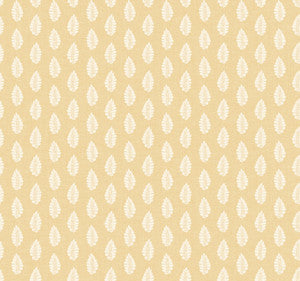 Leaf Pendant Yellow Wallpaper by York Wallcoverings