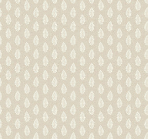 Leaf Pendant Linen Wallpaper by Inspired by Color