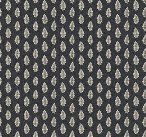 Leaf Pendant Black Wallpaper by York Wallcoverings