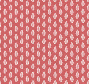Leaf Pendant Red Wallpaper by York Wallcoverings