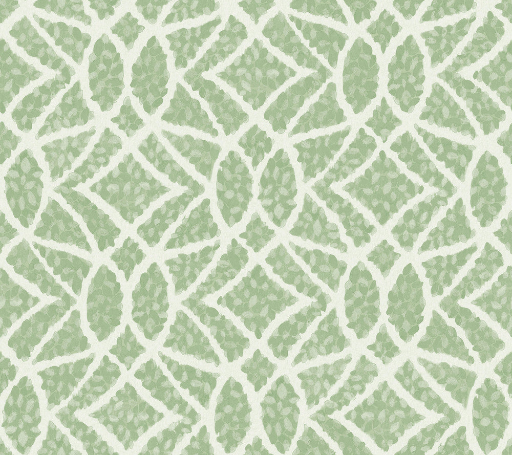 Boxwood Garden Green Wallpaper by York Wallcoverings Grandmillennial Covers about 60.8 square feet 27-in by 27-ft long roll Prepasted 24 - Fabric Carolina -