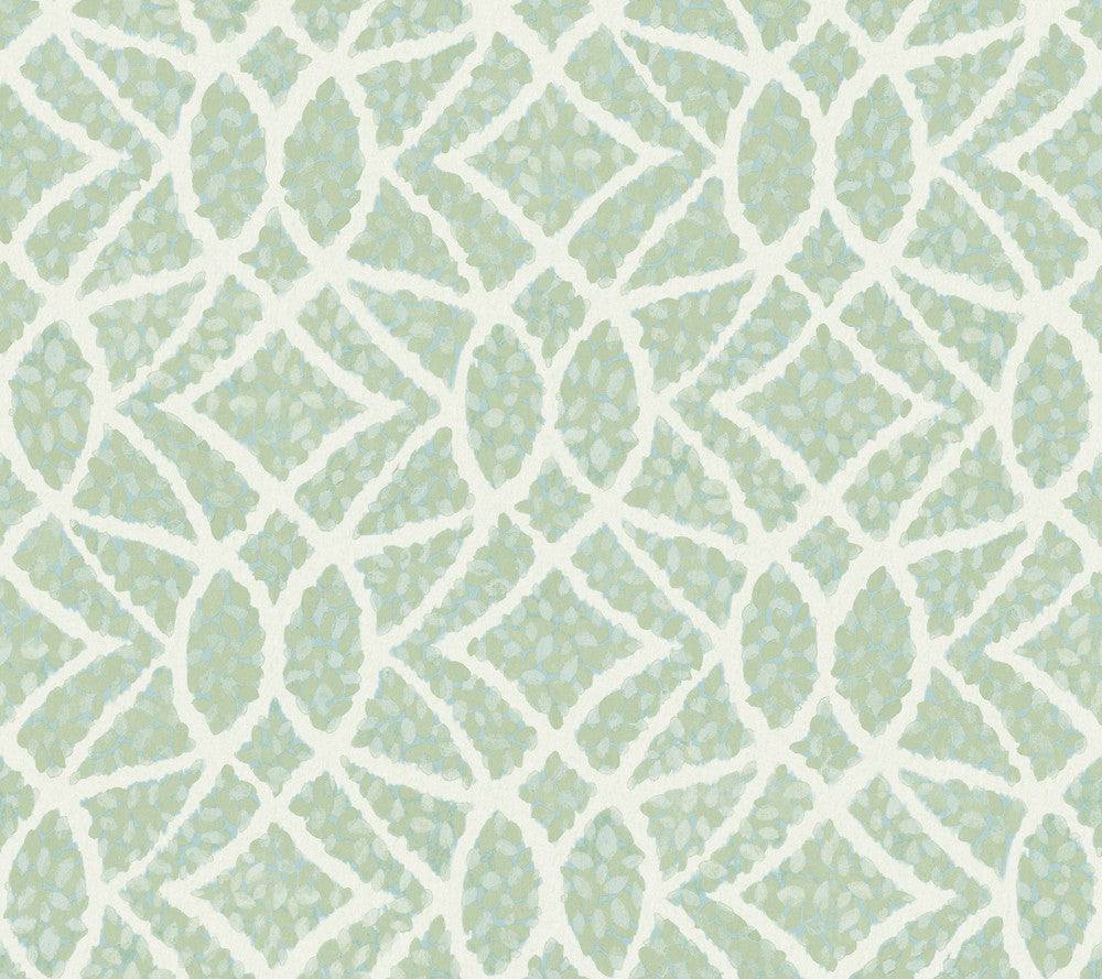 Boxwood Garden Teal Wallpaper by York Wallcoverings Grandmillennial Covers about 60.8 square feet 27-in by 27-ft long roll Prepasted 24 - Fabric Carolina -
