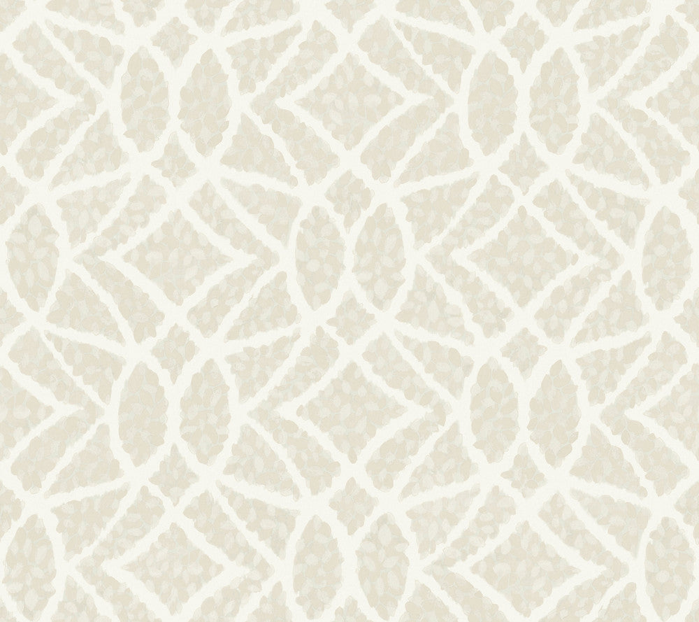 Boxwood Garden Beige Wallpaper by York Wallcoverings Grandmillennial Covers about 60.8 square feet 27-in by 27-ft long roll Prepasted 24 - Fabric Carolina -