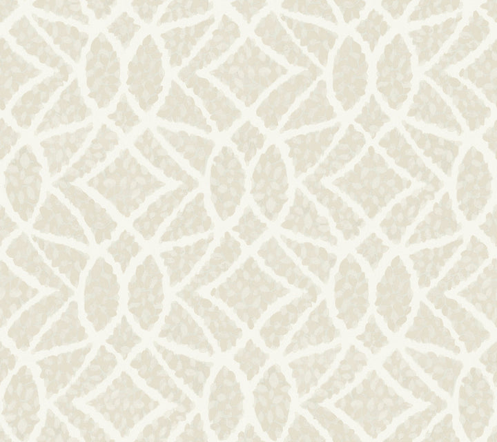 Boxwood Garden Beige Wallpaper by York Wallcoverings Grandmillennial Covers about 60.8 square feet 27-in by 27-ft long roll Prepasted 24 - Fabric Carolina -