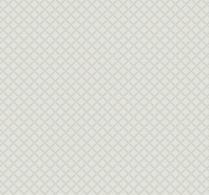 Diamond Gate Grey Wallpaper by York Wallcoverings Grandmillennial Covers about 60.8 square feet 27-in by 27-ft long roll Prepasted 25.25 - Fabric Carolina -