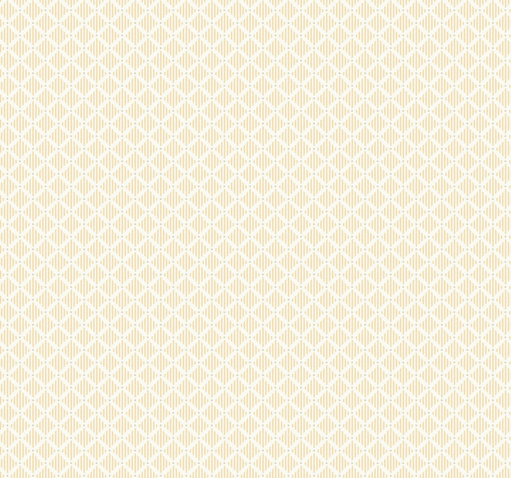 Diamond Gate Yellow Wallpaper by York Wallcoverings Grandmillennial Covers about 60.8 square feet 27-in by 27-ft long roll Prepasted 25.25 - Fabric Carolina -