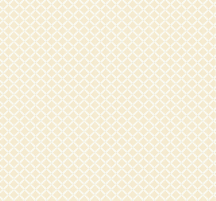 Diamond Gate Yellow Wallpaper by York Wallcoverings Grandmillennial Covers about 60.8 square feet 27-in by 27-ft long roll Prepasted 25.25 - Fabric Carolina -