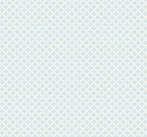 Diamond Gate Blue & White Wallpaper by York Wallcoverings