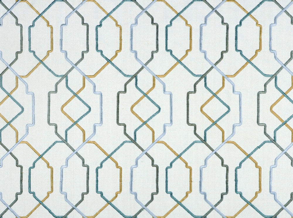 Grayson Serenity 503 by Covington Designer Fabric 100% COTTON INA 5000 Horizontal: 13.5 and Vertical: 12.5 54 - Swanky Fabrics -