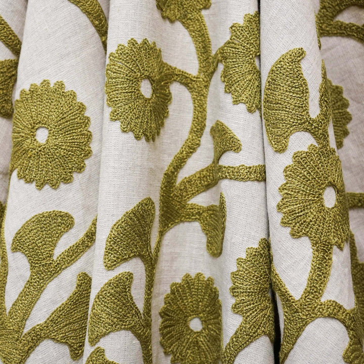 GREENHOUSE 72SJ102 by JF Designer Fabric JF Studio 100% Linen India  Horizontal: 13 and Vertical: 15.75 54  - Swanky Fabrics -