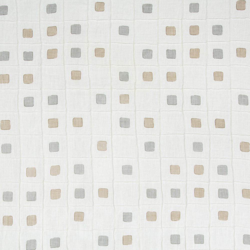 Gridwork Dune by Kravet Basics Fabric JEFFREY ALAN MARKS OCEANVIEW LINEN - 99%;COTTON - 1% India HEAVY Horizontal: 12.75 and Vertical: 12.75 50.5 - Fabric Carolina -