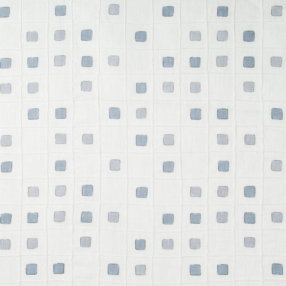 Gridwork Slate by Kravet Basics Fabric JEFFREY ALAN MARKS OCEANVIEW LINEN - 99%;COTTON - 1% India - Horizontal: 12.75 and Vertical: 12.75 50.5 - Fabric Carolina -