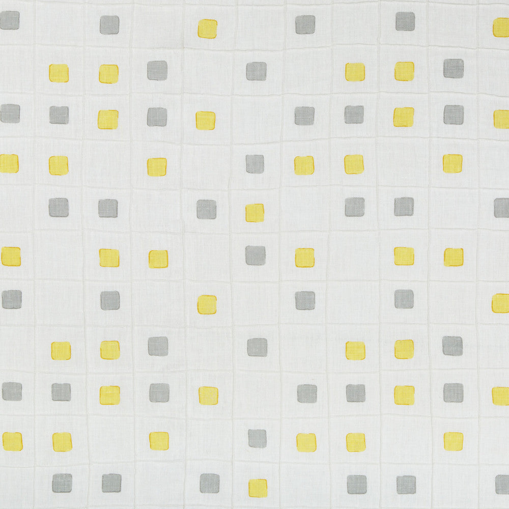 Gridwork Citrine by Kravet Basics Fabric JEFFREY ALAN MARKS OCEANVIEW LINEN - 99%;COTTON - 1% India HEAVY Horizontal: 12.75 and Vertical: 12.75 50.5 - Fabric Carolina -