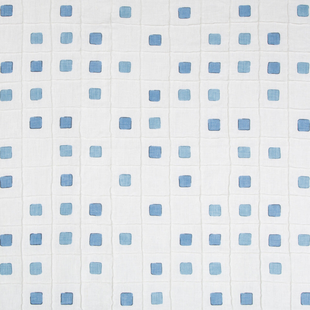 Gridwork Ocean by Kravet Basics Fabric JEFFREY ALAN MARKS OCEANVIEW LINEN - 99%;COTTON - 1% India HEAVY Horizontal: 12.75 and Vertical: 12.75 50.5 - Fabric Carolina -
