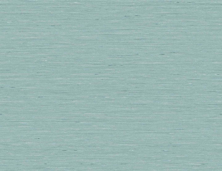 Bangkok Teal by Seabrook Wallpaper Linen & Silk Textures United States 60.75 20.87" 27" - Fabric Carolina -
