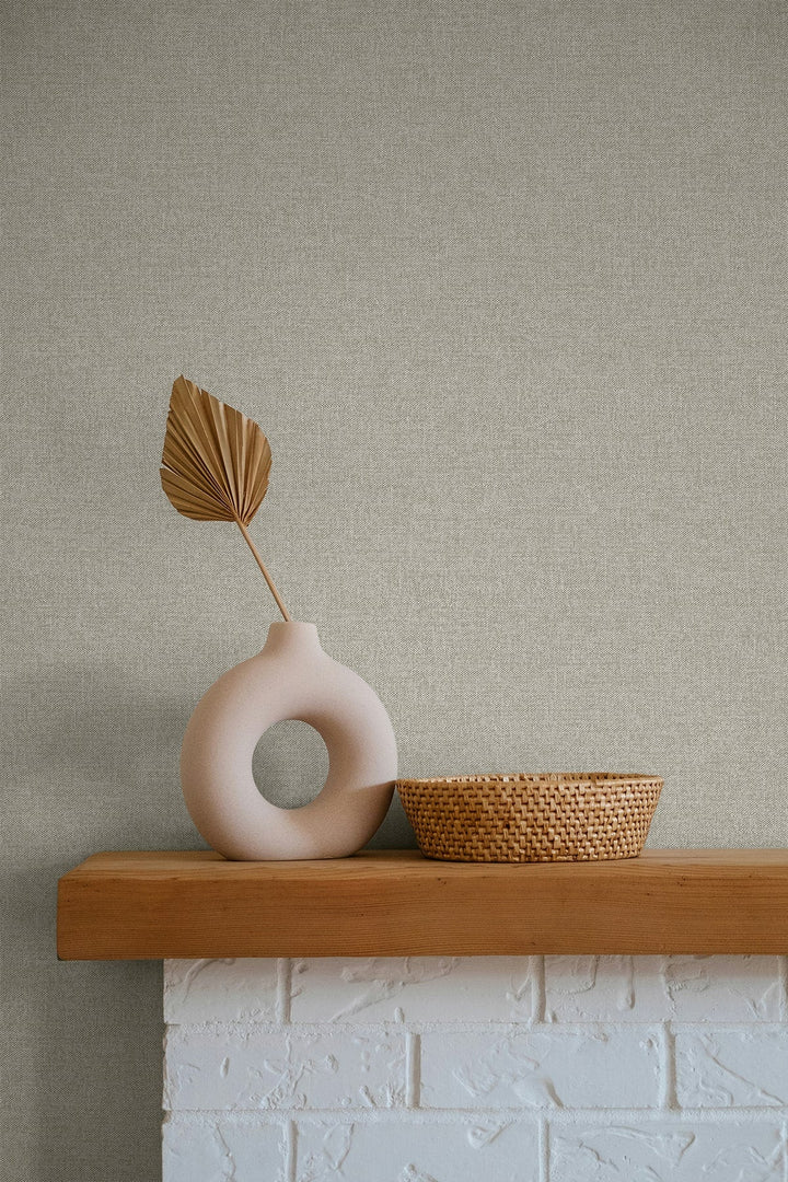 Normandy Smoky Beige GT30321 by Seabrook Designs Designer Wallpaper