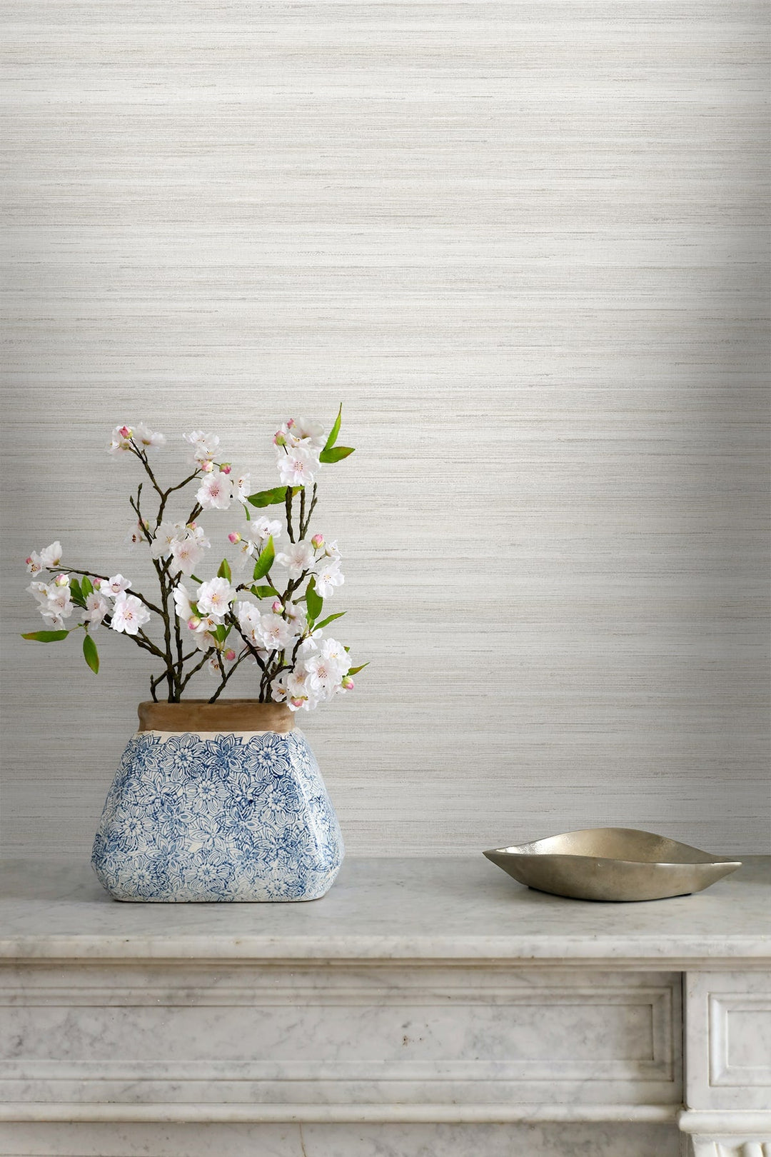 Meiya Highland White GT30401 by Seabrook Designs Designer Wallpaper
