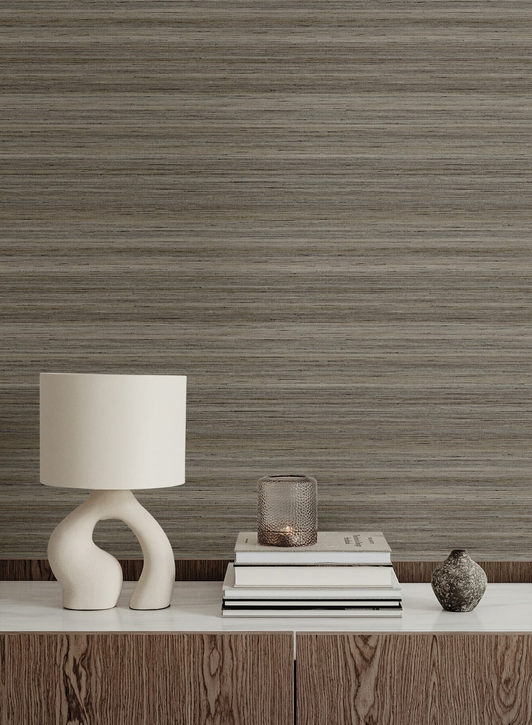 Meiya Brown GT30408 by Seabrook Designs Designer Wallpaper