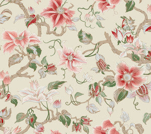 Marguerite Vine Cream Wallpaper by Ronald Redding
