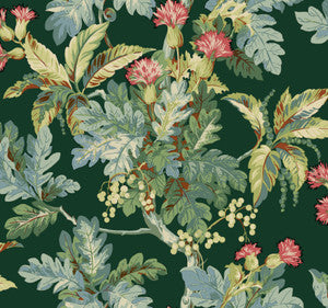 Briarwood Green Wallpaper by Ronald Redding