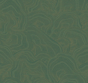 Geodes Green Wallpaper by Ronald Redding
