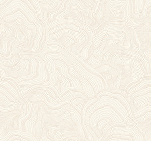 Geodes White Wallpaper by Ronald Redding