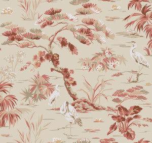 Bridgewater Coral Wallpaper by Ronald Redding