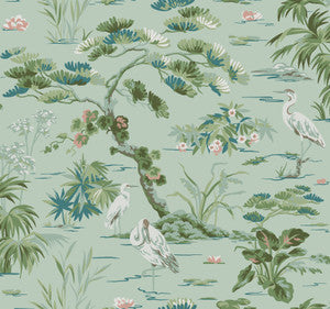 Bridgewater Mint Wallpaper by Ronald Redding