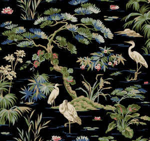 Bridgewater Black Wallpaper by Ronald Redding