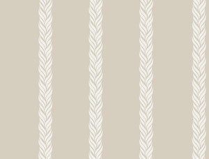 Braided Stripe Beige Wallpaper by Ronald Redding