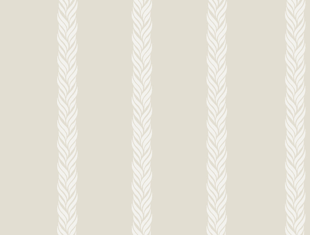 Braided Stripe Tan Wallpaper by Ronald Redding Classics Covers about 60.8 square feet 27-in by 27-ft long roll Unpasted 20.5 - Fabric Carolina -