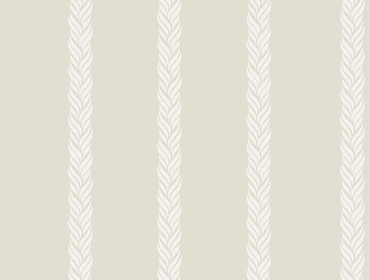 Braided Stripe Tan Wallpaper by Ronald Redding Classics Covers about 60.8 square feet 27-in by 27-ft long roll Unpasted 20.5 - Fabric Carolina -