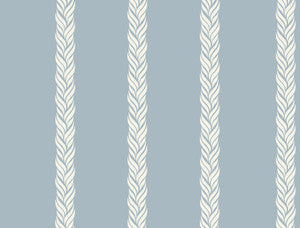 Braided Stripe Blue Wallpaper by Ronald Redding