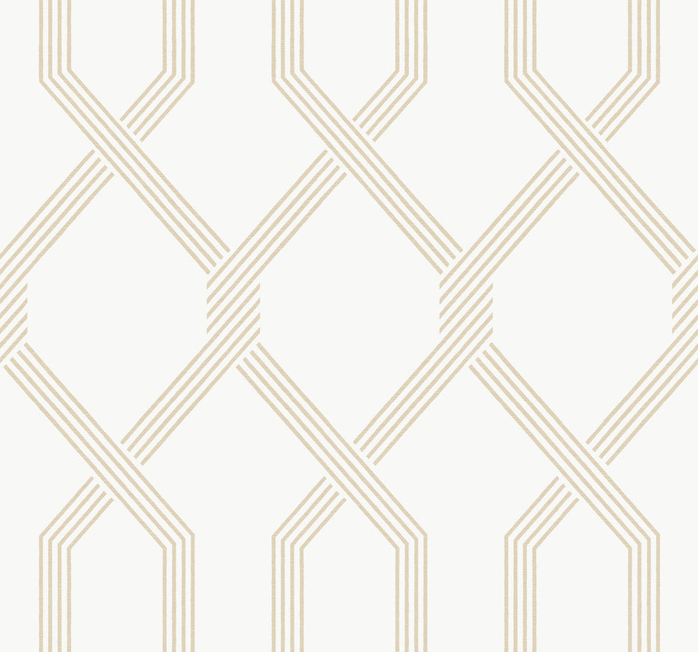Palisade Beige Wallpaper by Ronald Redding Classics Covers about 60.8 square feet 27-in by 27-ft long roll Unpasted 25.25 - Fabric Carolina -