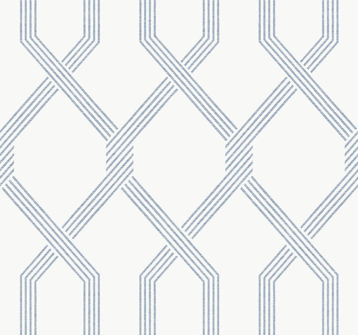 Palisade Blue Wallpaper by Ronald Redding Classics Covers about 60.8 square feet 27-in by 27-ft long roll Unpasted 25.25 - Fabric Carolina -