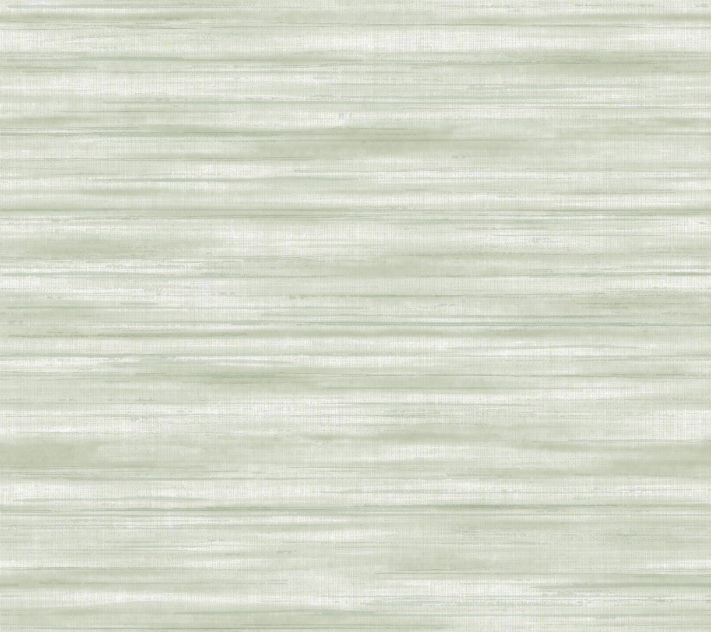 Brushed Linen Green Wallpaper by Ronald Redding Classics Covers about 60.8 square feet 27-in by 27-ft long roll Unpasted 24 - Fabric Carolina -