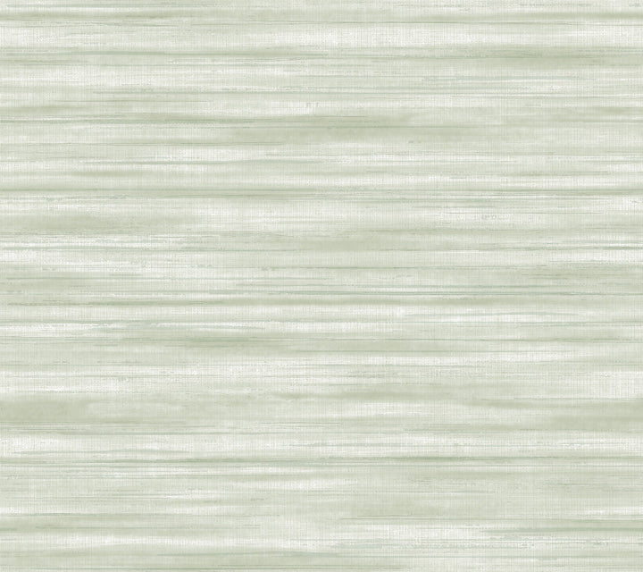 Brushed Linen Green Wallpaper by Ronald Redding Classics Covers about 60.8 square feet 27-in by 27-ft long roll Unpasted 24 - Fabric Carolina -