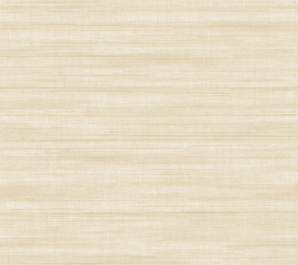 Brushed Linen Ivory Wallpaper by Ronald Redding Classics Covers about 60.8 square feet 27-in by 27-ft long roll Unpasted 24 - Fabric Carolina -