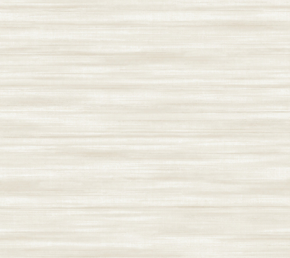 Brushed Linen White Wallpaper by Ronald Redding Classics Covers about 60.8 square feet 27-in by 27-ft long roll Unpasted 24 - Fabric Carolina -